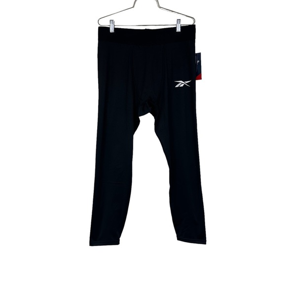 Reebok Men’s True Base Compression Pant Black XL - Picture 1 of 11